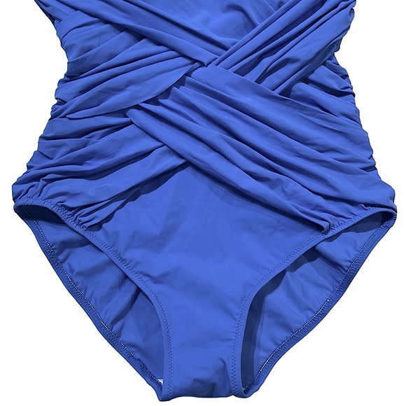 NWOT Gottex Lattice V-Neck Surplice One Piece - Picture 6 of 13